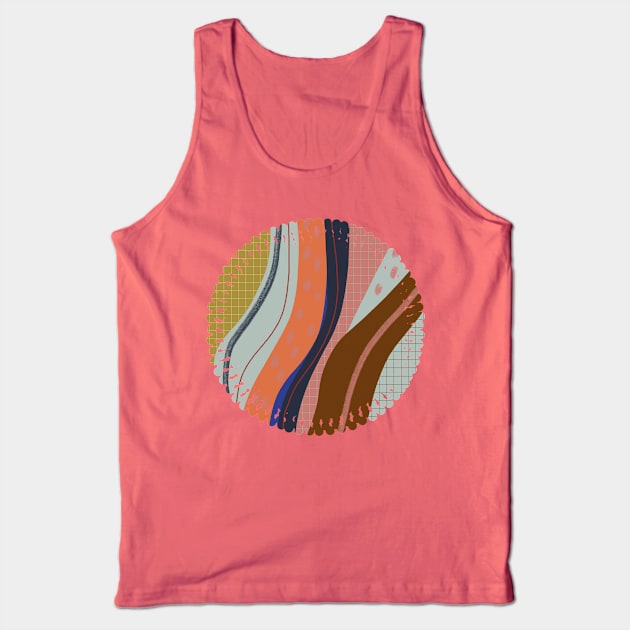 Retro Vibes 03 Tank Top by ViviGonzalezArt